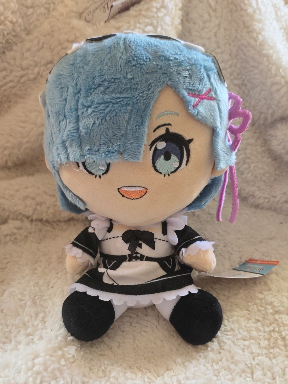 REM Blue-Haired Anime Maid Plush — Soft Stuffed Character